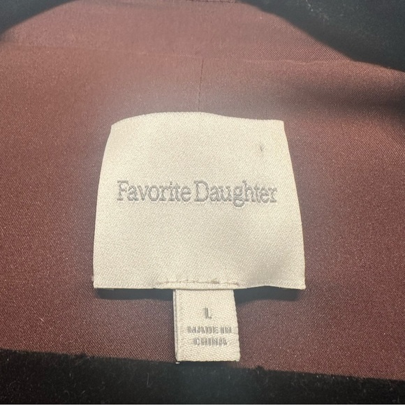 Favorite Daughter Peak Lapel Satin Blazer Jacket Large - Picture 8 of 13